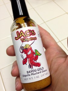 Jac's Chipotle Mustard sauce in the 5 oz. bottle